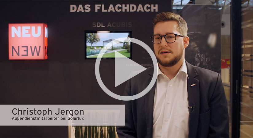 Im Interview: Christoph Jergon zum neuen Terrassendach SDL Acubis